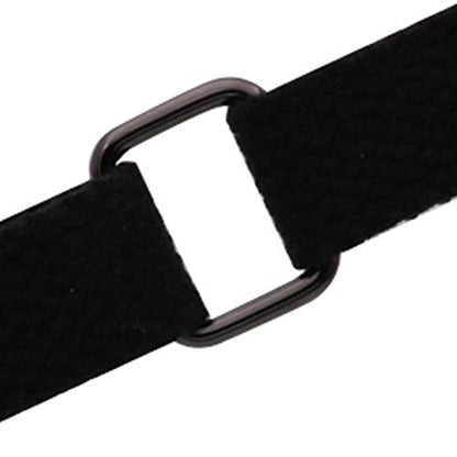BIKICOCO Metal Rectangle Ring Buckles Square Strap Webbing Belt Rings for Bag Purse Non Welded 3/4 x 5/8 Inch - color: Gunmetal X 50 Pcs