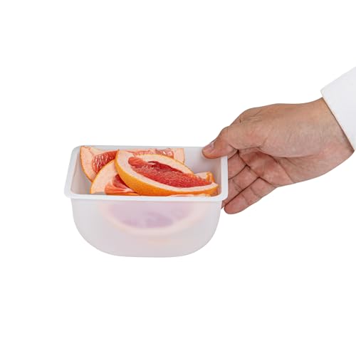 Restaurantware White Plastic Pint Insert, 5.5 x 3.5 x 2.8 In - size: 1.25 Pint