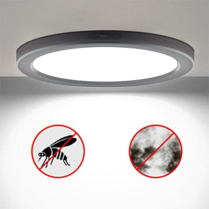 ETL 7 inch Small LED Flush Mount Ceiling Light Dimmable,5000K Daylight Ultra Slim Round Flat Panel Ceiling Light Fixture,Modern Ceiling Lamp for Closet,Kitchen,Bathroom 8 Pack Black - color: Black, size: 7 inch-8 Pack