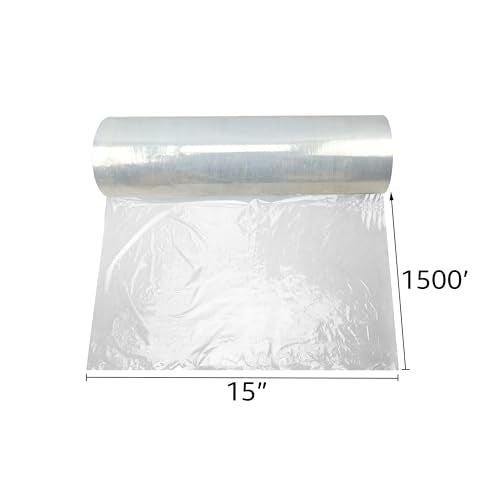 Stretch Film/Wrap, 15" x 1500' x 90 Gauge, 4 Rls/Cs Blown - size: 15" x 1500' x 90 Guage, 4 Rls/Cs Blown