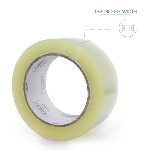 Clear Packing Tape, 36 Rolls Heavy Duty Packaging Tape for Shipping Packaging Moving Sealing, Thicker Clear Packing Tape, 1.88 inches Wide, 110 Yards Per Roll, 3960 Total Yards