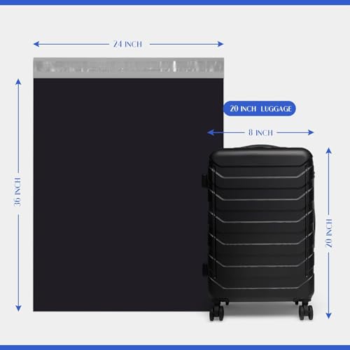 Metronic Poly Mailers 24x36 500PC Extra Large Shipping Bags for Business - color: Black, size: 24x36 500PC