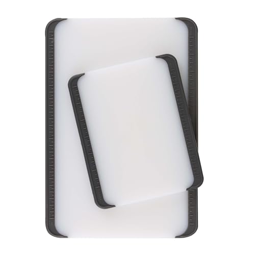 Dexas Non-Slip Cutting Boards with Non-Slip Measuring Guides, 2-Pack. Set includes Boards that measure 13"x 9" and 8"x 6.5" - size: 13"L x 9"W