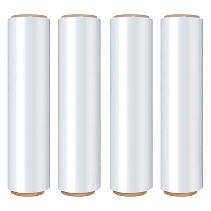 18in Stretch Wrap Roll, Heavy Duty 1500ft Shrink Wrap, Pallet Wrap 4 Pack - size: 18in-Clear-4Pack