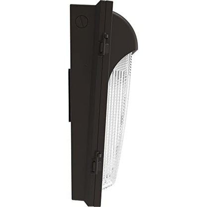 Lithonia Lighting 18" LED Wall Pack Outdoor Light Fixture, Building Wall Light, Adjustable Lumens, 5000K Daylight, MVOLT 120-277V, IP65, Glass Lens, Bronze (TWX3 LED ALO 50K MVOLT DDBTXD) - color: Adjustable Lumens | 5000K Daylight, size: 14" H x 18" W x