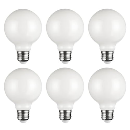 SD LUX G25 Edison LED Light Bulb Dimmable 8W 1000lm Equi100W E26 2700K 6PC - size: 6