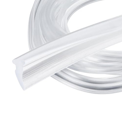 PATIKIL 2Pcs Weather Stripping Door Seal 5/32" Slot, 16.4Ft, Clear, PVC - color: Clear, size: 5/32" Slot, 16.4Ft