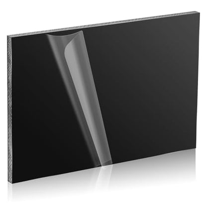 HDPE Plastic Block 1/2in Black Plastic Block 12x8In Perfect for Diverse DIY Crafts Industrial Machining and Home Improvement Projects - color: Black, size: 12x8x0.5In