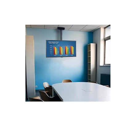 Peerless-AV Commercial Display Ceiling Mounting Kit and Ceiling Mount Column with Ceiling Plate and Bracket, Fits 32" to 65" Restaurant Displays, Airport Screens, Retail Signage and Hotel TVs