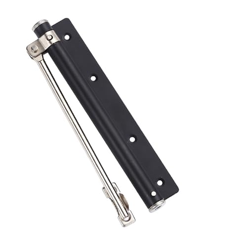 Automatic Door Closer, Adjustable Force and Speed, 120 lb, Black - color: Matte Black