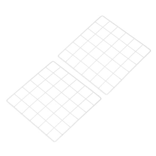 PATIKIL 12"x12" Wire Grid Panel, 2 Pack Board Photo Pictures Memo Display Grid Panels Hanging Organizer Wall Decorative Panel for Home Office Wedding, White - color: White, size: 12x12 Inch