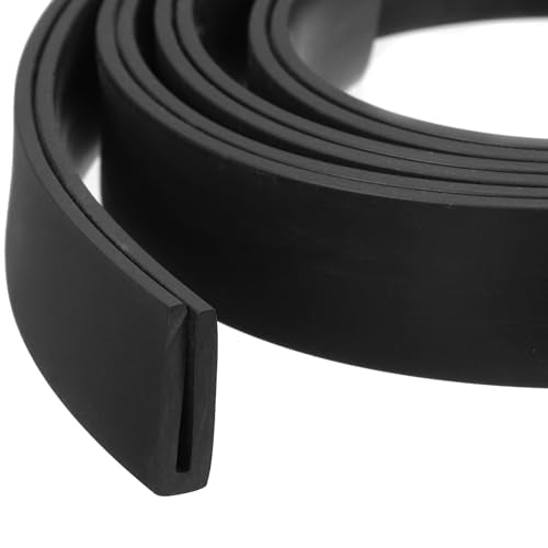 uxcell U Channel Edge Trim, 13.1ft Length Rubber Guard Seal Strip Edge Protector Flat Type Fit for 2mm Edge, (15/64" W x 25/32" H) Black - size: Fit 2mm x 13.1'L x 25/32"H x 15/64"W