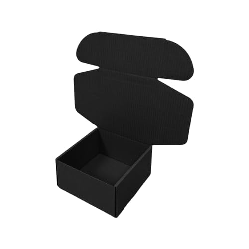 30 Pack 6x6x3 in Black Shipping Boxes - color: Black, size: 6x6x3 in