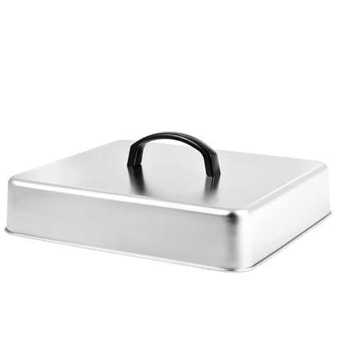 Rectangular Basting Cover, Stainless Steel Grill Lid, 13" x 11.2" x 2.5"