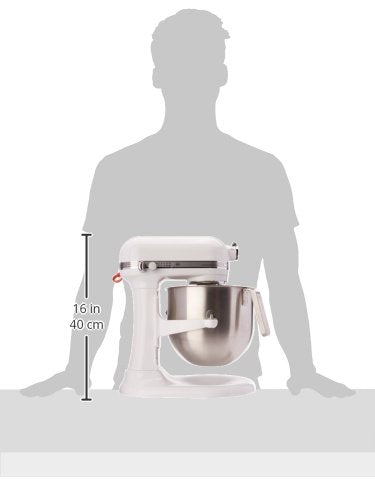 KitchenAid NSF Certified Commercial Series 8-Qt Bowl Lift Stand Mixer - KSM8990 - color: White, style: No Bowl Guard