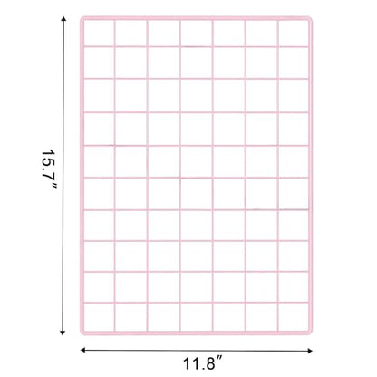 C&AHOME Photo Wall Display Set of 2, Wall Grid Panel, 15.7" x 11.8", Pink - color: Pink, size: 15.7 x 11.8 (40x30cm)