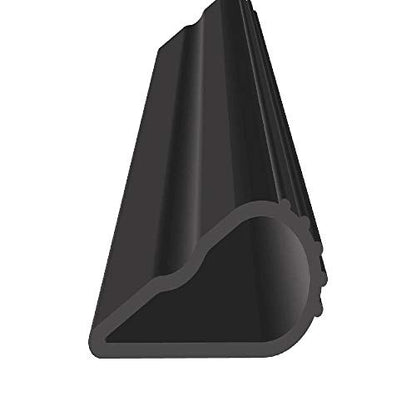 Fire/Smoke Self Adhesive Silicone Door Gasketing in black (5884S), (3/8" W x 3/16" H x 330' L) - color: Black, size: 330 ft.