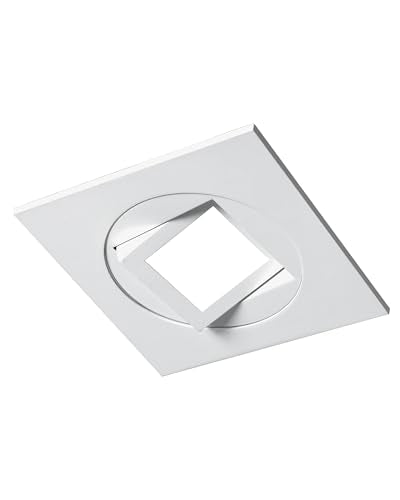 NICOR Lighting 4" White Square Multi-Adjustable Recessed Selectable LED Downlight (DQR4MA2120S9WH)
