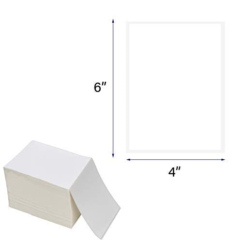 OausTect 4x6 Shipping Label 20000 Fanfold Labels for Rollo, Zebra Direct Thermal Printer, with Perforations - 20 Stack (20 Stack/20000 Labels) - size: 20000 Labels