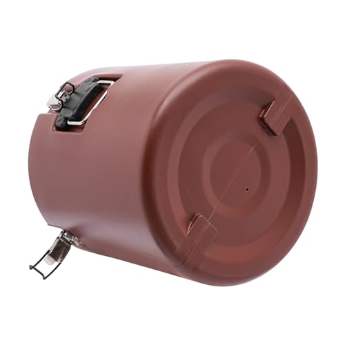 Insulated Food Carrier, 30L/27.24 QT Capacity Catering Box with Stainless Steel Barrel, Food Warmers for Hot Cold Drink Storage Restaurant Canteen Home Party Lunch (brown) - color: 30L-Brown