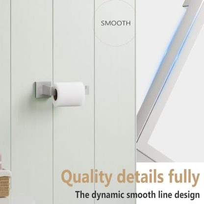 KOKOSIRI Toilet Paper Roll Holder Brushed Nickel Toilet Paper Holder Stainless Steel for Kitchen Bathroom Dispenser Wall Mounted, B2003BR - color: Brushed Nickel, size: Without Shelf(1 Pack)