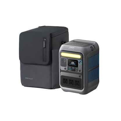 Anker SOLIX C300 Portable Power Station with Protective Bag, 288Wh, 300W - style: Protective Bag + C300