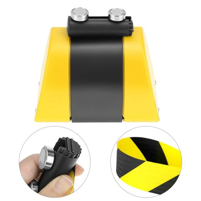 QWORK Magnetic Wall Mount Retractable Belt Barrier - Crowd Control and Safety Solution for Indoor and Outdoor Use