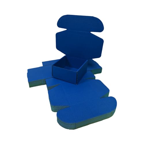 30 Pack 6x6x3 in Industrial Blue Shipping Boxes - color: Industrial Blue, size: 6x6x3 in