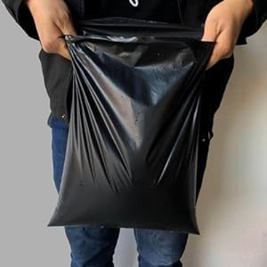 iMBAPrice Black Poly Mailers 10x13 Inch 200 Pack I Size #4 Self-Seal, Waterproof, Tear-Resistant, For Clothing & Small Business Packaging - color: Black, size: 10" X 13"