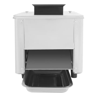 Meat Cutter Machine, 3.5/5/7/10/15mm Commercial Stainless Steel Electric Meat Slicer with Tray Handles 330 lbs/h 310RPM Shredded Cutting Machine for Fresh/Defrosted Meat Lamb Beef (15mm/0.59in, 850W) - size: 15mm/0.59in