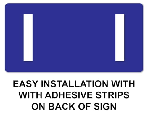 ADA Compliant Plastic Exit Sign - 3x6 Tactile Braille Office Wall Sign - color: Black/White