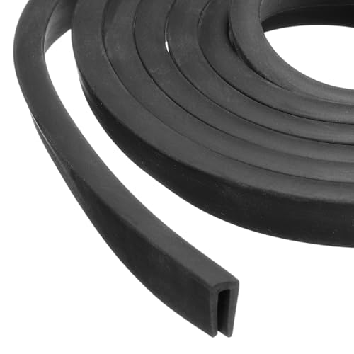PATIKIL Rubber Edge Trim 13.1ft x 5mm x 10mm Fit for 2mm Edge Black - size: Fit for 2" x 13.1ft x 5mm x 10mm