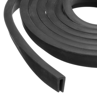 PATIKIL Rubber Edge Trim 26.2ft x 5mm x 10mm Fit for 2mm Edge Black - size: Fit for 2" x 26.2ft x 5mm x 10mm