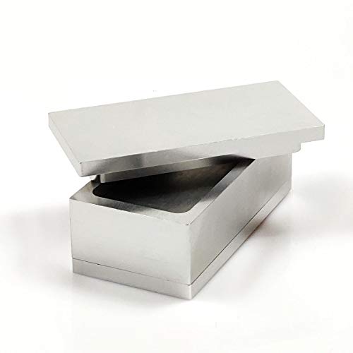 Pre Press Mold Made of Food Grade Anodized 6061 Aluminum (Silver, 2x4 inch) - size: 2x4 inch