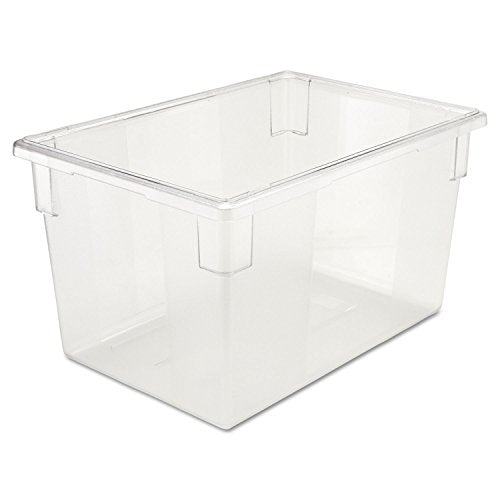Rubbermaid Commercial 3301 CLE 26" Length x 18" Width x 15" Depth, 21-1/2 gallon Clear PolyCarbonate Food/Tote Box