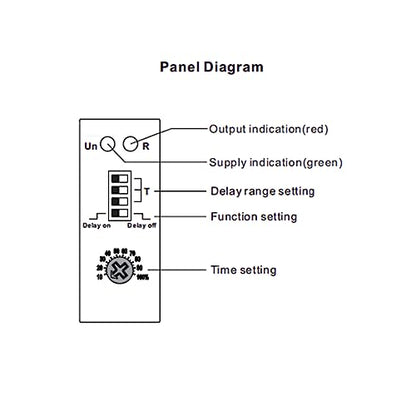 BNT 10A Dual Function Timer Relay Delay On Delay Off Relay AC230V&DC24V Time Relay