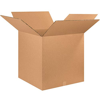 Box USA Heavy-Duty Boxes 25 x 25 x 25 Inches, Double Wall Corrugated, for Packing, Shipping, Moving and Storage (Bundle of 5) - style: Double Wall