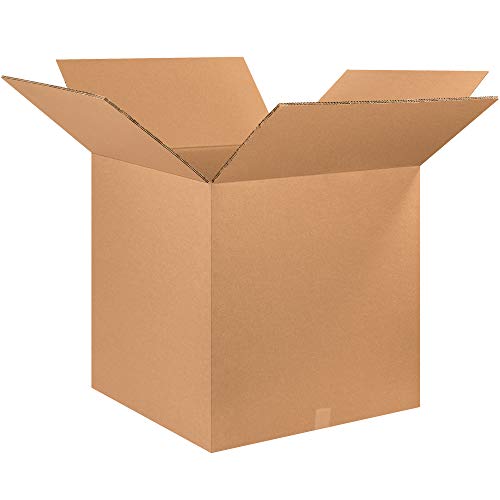 Box USA Heavy-Duty Boxes 25 x 25 x 25 Inches, Double Wall Corrugated, for Packing, Shipping, Moving and Storage (Bundle of 5) - style: Double Wall