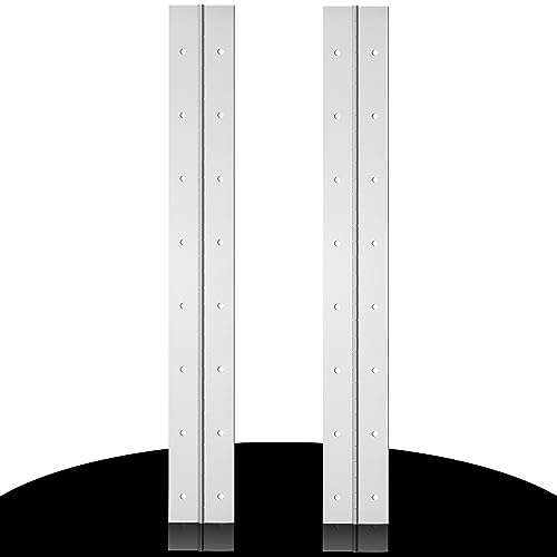 2PCS 18" Stainless Steel Piano Hinge, 0.06" Thick Heavy Duty Piano Hinge - color: Silver, size: 18Inch x 2-1/2Inch