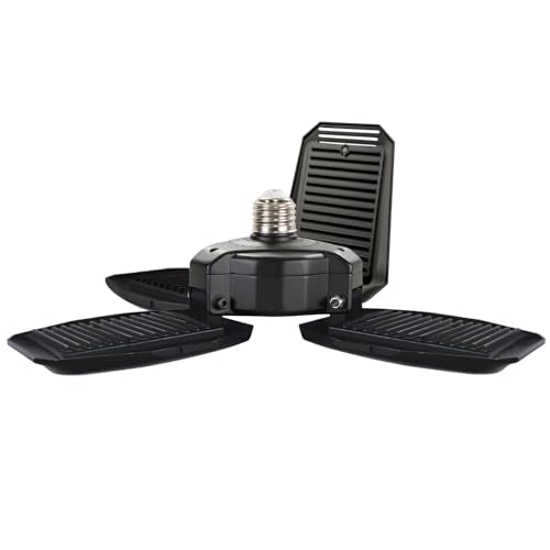 GT-Lite 15,000 Lumen LED Adjustable 4 Panel Bulb, Uses Only 140W - color: Black 15,000 Lumen