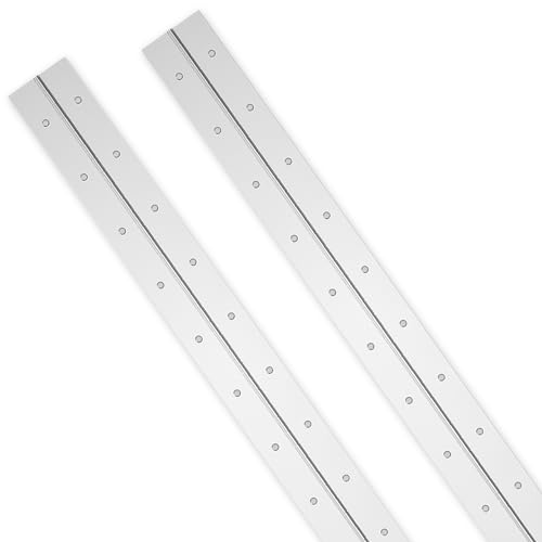 EPHECH 20" Piano Hinge, 2PCS Stainless Steel Continuous Piano Hinge-Silver - color: Silver, size: 20 Inch