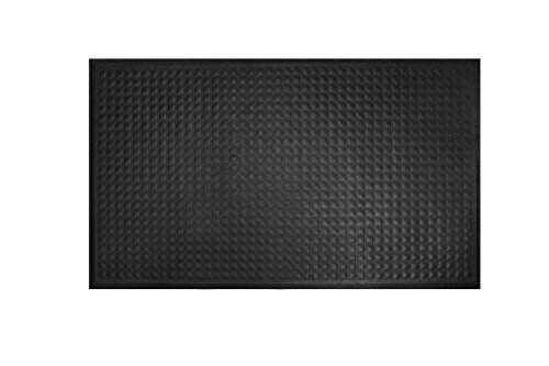 M+A Matting Complete Comfort II Commercial-Grade Anti-Fatigue Mat, Slip Resistant, Grease and Oil Proof, Chemical Resistant (Black, 2' x 3')