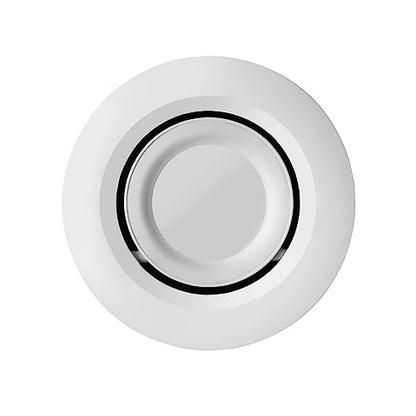 Juno 4 Inch Adjustable LED Recessed Lighting, RetroBasics Series Adjustable Gimbal LED Downlight Trim Kit, 4" Ceiling Light with 5-in-1 Switchable White Color, 700 Lumens, Matte White - color: Switchable White, size: 4-Inch, style: Standard | Adjustable |