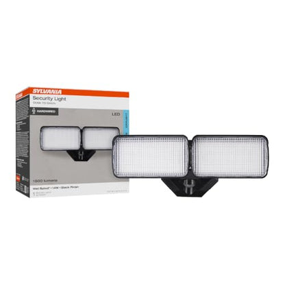 Sylvania 14W Dusk to Dawn Security LED Light, Hardwired, 1500 LMS, Wet Rated, 5000K, Daylight - 1 Pack (66475) - color: Black, style: 14W Dusk to Dawn