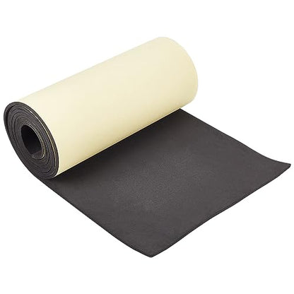 BENECREAT 78.7x12 inch Black Self-Adhesive EVA Foam Roll, 5mm Thick Sticky Upholstery Foam Sheets for Scrapbooking Crafts, Cosplay Model, Cushion Furniture, Gap Filling, Packing - color: Black, size: 5mm Thick