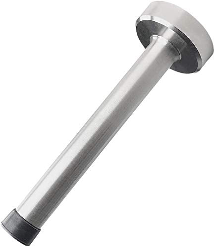Long Doorstops, 10 Inch Stainless Steel Stopper With Mute Rubber Tip, Anti-Collision Resistance Catch Holder, Floor Wall Protector for Home Office - 1 Pack Silver - color: Silver, size: 10 inch X 1 pack