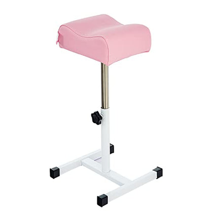 Pedicure Manicure Footrest Adjustable Height Stand Beauty SPA Salon Nail Care Pink - color: Pink