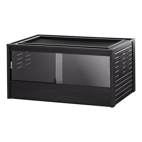 New Age Pet® ECOFLEX® 48" Mojave Reptile Enclosure, Large, Black - color: Black, size: Large