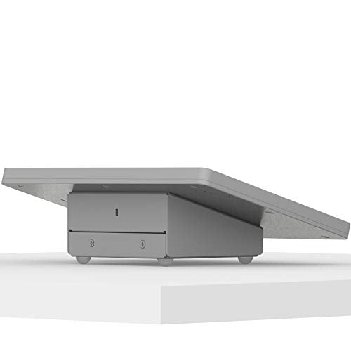 VidaMount Light Grey Enclosure and Fixed Tilted 15° Desk/Surface Mount [Bundle] Compatible with iPad 10.2" (7th, 8th & 9th Gen) - color: Light Grey, size: iPad 10.2" (7th, 8th & 9th Gen)