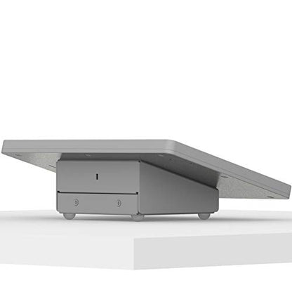 VidaMount Light Grey Enclosure and Fixed Tilted 15° Desk/Surface Mount [Bundle] Compatible with iPad 10.2" (7th, 8th & 9th Gen) - color: Light Grey, size: iPad 10.2" (7th, 8th & 9th Gen)